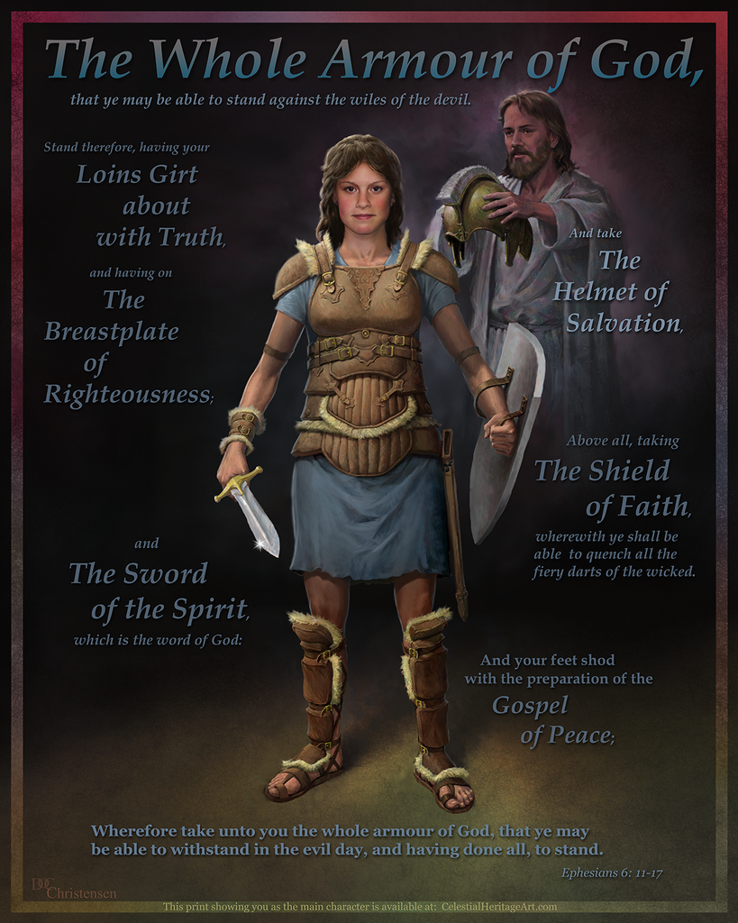 female warrior armor of god